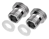 Double Thread Adapter Kitchen Aerator Water Filter 2-Pack | Male Connection(M18-M22)