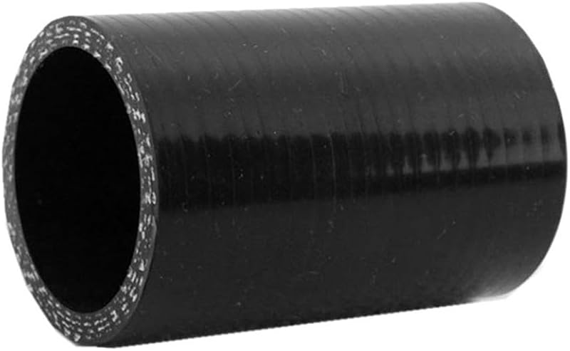 Mangote reto de silicone AotoKoop para intercooler, diâmetro interno de 57 mm e comprimento de 7,6 cm – Preto