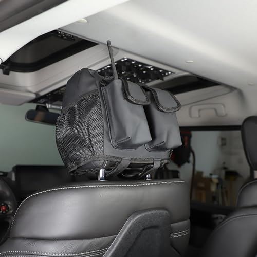 Housse d'appui-tête de voiture noire premium, robuste et douce