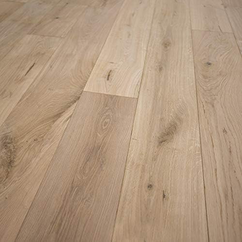 Wide Plank 7 1/2" x 1/2" European French Oak Unfinished (Micro Bevel) Engineered Wood Flooring Sample at Discount Prices by Hurst Hardwoods