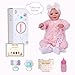 BABESIDE Drink and Wet Reborn Baby Dolls Girl – 17 Inch Lifelike Handmade Soft Vinyl Baby Doll, Can Drink & Pee, Real Life Baby Doll with Accessories, Gift for Girls Age 3+ Pretend Play & Collection