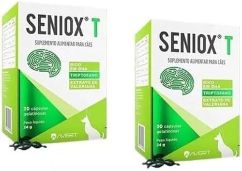 2 Seniox T Suplemento para Cães e Gatos idosos 30 cap - Avert