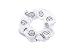 EMC Sports "Volleyball Dazzle Hair Scrunch, White, One Size fits All