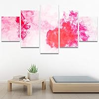 SIGNWIN 5 Panel Canvas Wall Art Modern Art Abstract Fluids for Home Decorations Ready to Hang - 60