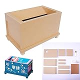 [たのつく] 木で作るさいせんばこ 賽銭箱 貯金箱 ミニ 小型 工作 推し活 手作りキット おもしろ 子供 小学生 募金箱 クラフト プレゼント