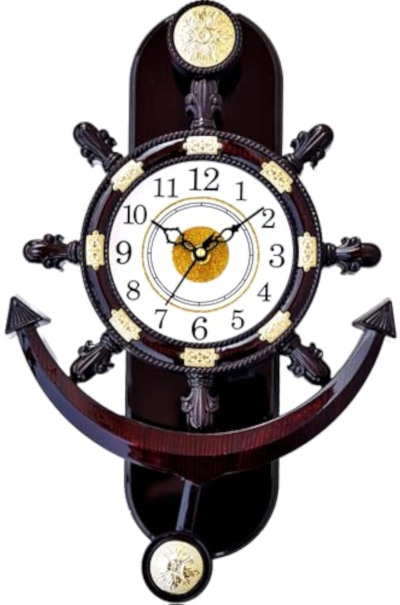 FLEXII Unbreakable Material Cherry Anchor Analog Wall Clock