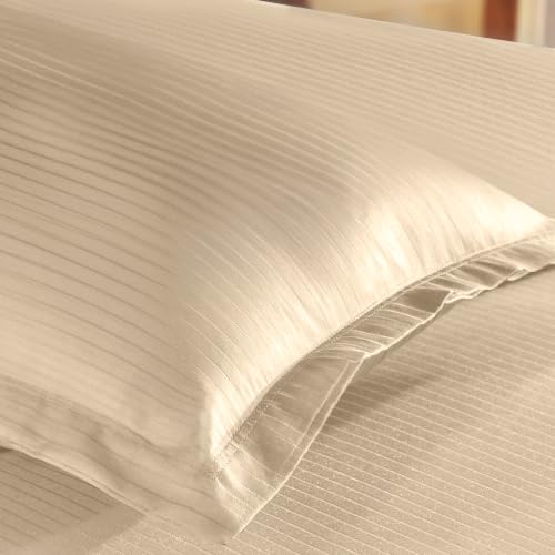 Image of myTrident Bedsheet for Single Bed Cotton| 210 TC | 60 inch x 90 inch | Irish Cream