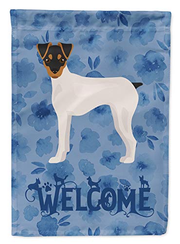 Drapeau de bienvenue Terrier japonais CK6007GF petit modèle multicolore pour terrasse - 2