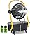 Geek Aire 30000mAh Battery Operated Misting Fan, Rechargeable Outdoor Floor Fan with 2.9 Gal Water Tank, Powered Waterproof Long-Lasting Battery Run for Patio, Garden, Lawn, Camping Gear Accessories