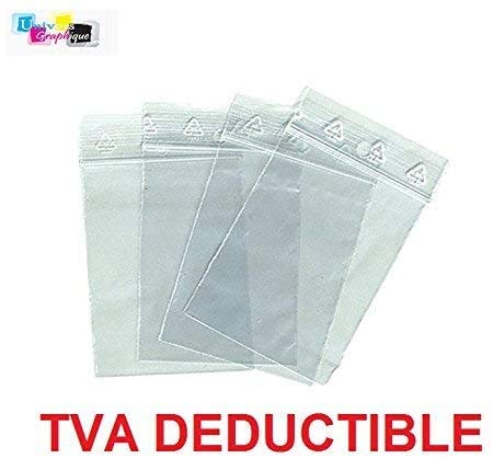 Image secondaire de Lot de 100 Sachets 350 x 450 mm Fermeture Zip Transparent