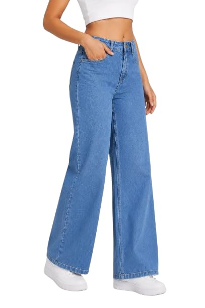 Womens High Waist Denim Jeans | Stretchable Slim Fit Casual Denim Pants for Office College & Regular Wear | Comfortable Soft Fabric Bottom Wear Zeans for Girls (Black)-picture-51