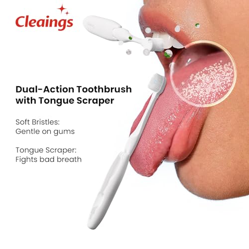 Mini brosse à dent avec dentifrice menthe forte pour le camping