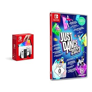 Nintendo Switch-Konsole (OLED-Modell) Weiß + Just Dance 2022 – [Nintendo Switch]