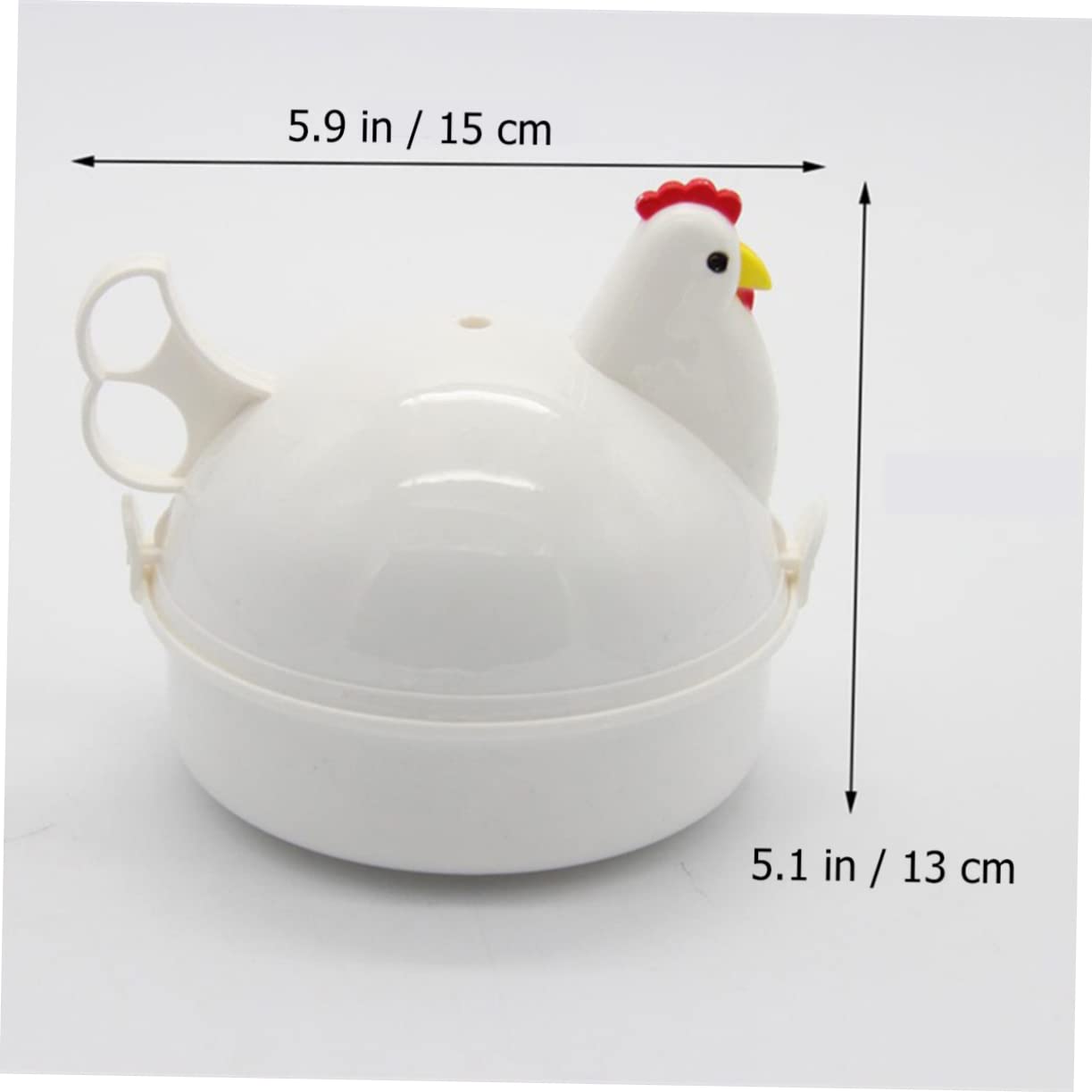 Wakauto Chicken Shape Egg Microwave Steamer Poacher Creative Kitchen Utensil for Effortless Egg Cooking for Prep