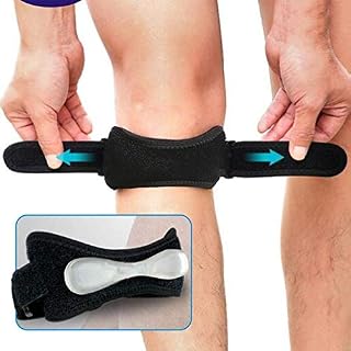 Patella Tendon Knee Support Strap 2 Pack,Knee Strap,Patella Tendon Strap Adjustable Brace Knee Pain Relief Outdoor Sport Injury Rehabilitation Knee Brace for Running,Basketball,Running,Hiking,Tennis