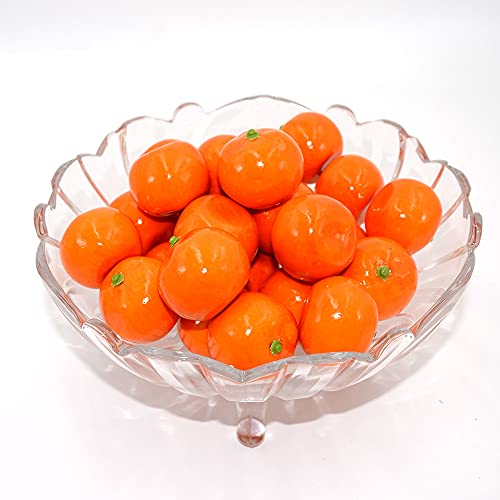 Psajfzz Artificial Mini Oranges Fake Plastic Strawberries Fruits Festival Decoration Orangees 25 Pcs #TOP1