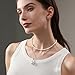IDOKAWA Dainty Choker Necklace for Women Baroque Pearl Necklace White Natural Freshwater Pearl Strand Necklace Sterling Silver for Women/Mother/Girlfriend Fashion Jewelry Gifts for Wedding Birthday