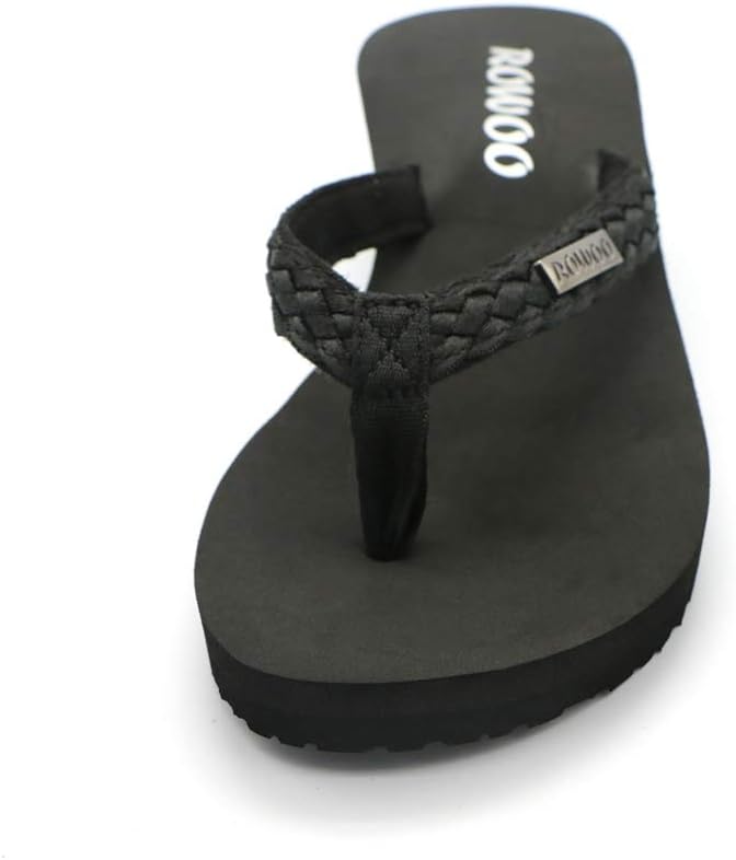 Women Platform Wedge No-Slip Thong Flip Flops High Heels Beach Dressy Sandals