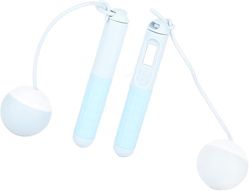 Miniatura 2 de aqxreight Cuerda con contrapeso para adultos, cuerda de saltar para ejercicio de fitness en interiores, batería integrada