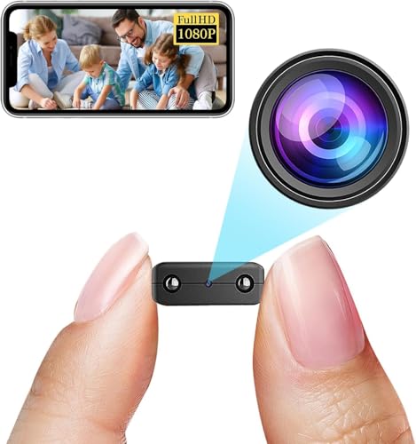 Smallest Wireless Hidden Camera,HD1080P Battery Camera,Wireless Wifi Security Camera,Nanny Cam,Baby Monitor with Night Vision,AI Human Motion Detection,Remote Viewing for Security with iOS AndroidAPP