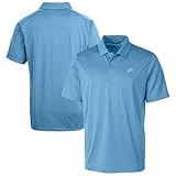 Cutter & Buck Men's Powder Blue Detroit Lions Prospect Eco Textured Stretch Recycled Polo