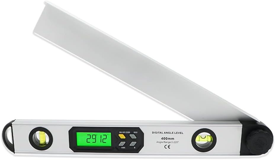 Vertical Horizontal Dual Spirit Level Digital Angle Gauge Inclinometer Protractor Finder (Color : As Shown, Size : One Size) (As Shown One Size)
