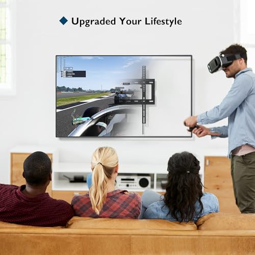 Miniatura 8 de Bontec Soporte Tv Pared Fijo Para Pantallas De 26-65 Pulgadas, Soporte Pared Tv Para Lcd Led Oled Planos Y Curvos, Soporte Parad Tv Con Inclinación, Carga Máx. 45 Kg Y Vesa 400x400 Mm