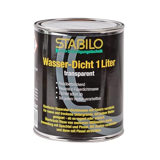 Wasser-Dicht 1 Liter - transparent | Wasser-Stopp, Universalabdichtung und Feuchtigkeitssperre | Dichtet sofort bei jedem Wetter