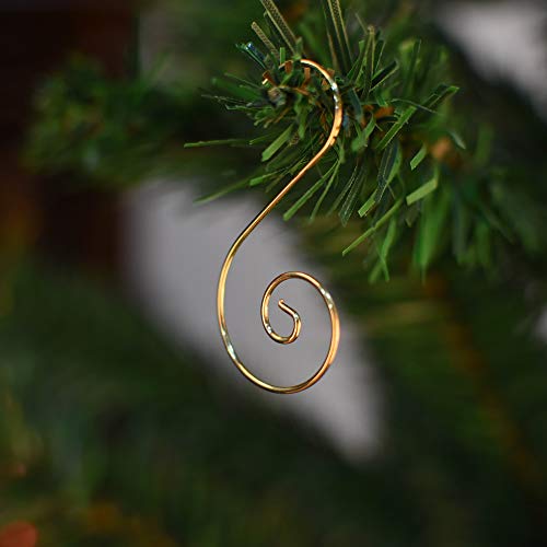 Cualfec Christmas Ornaments Hooks Christmas Tree Hanger Great For Christmas Tree Decoration - 120 /Gold #TOP2
