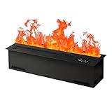 GIZMIT Chimeneas de Vapor de Agua 3D,Chimenea de Vapor con 16 Millones de Colores de Llama,Estufa de Vapor eléctrica con Control táctil/Control Remoto,llenado automático de Agua voicecontrol-70cm