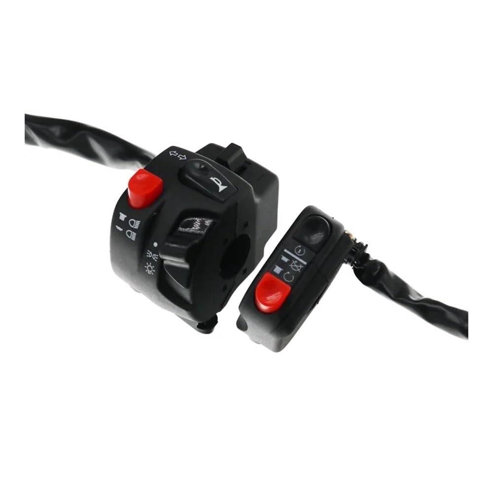 Interruttore manubrio motocicletta 22mm Interruttori Per Pulsante Clacson Per Moto Indicatore Di Direzione Fendinebbia Luce Avviamento Interruttore Controller Manubrio