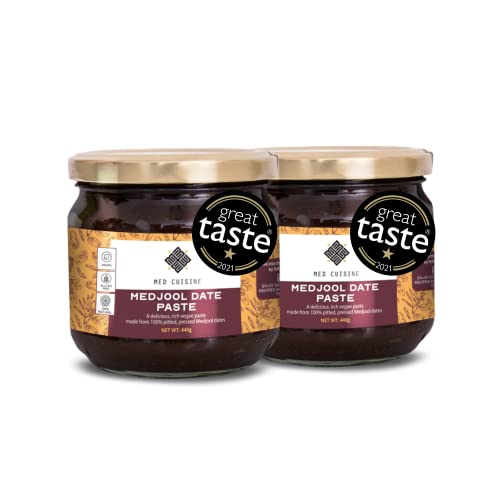 Med Cuisine Premium Medjool Dattelpaste - 100% Pitted Medjool Dates Paste, vegan, pflanzlich, keine Konservierungsstoffe, gute Quelle von Ballaststoffen und Koscher Cover