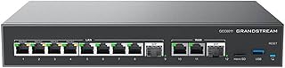 Grandstream Built-in IPPBX (10 Users, 4 Concurrent Calls) + Enterprise-Grade Firewall + VPN Router + 2 x 2.5 Gb, 10 x GigE Network Switch GS-GCC6011