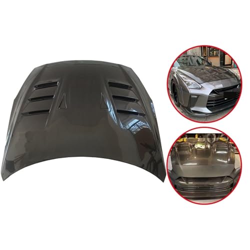 �ƌ݊��������� ���Y GTR R35 TS �X�^�C���J�[�{���t�@�C�o�[�G���W���{���l�b�g�t�[�h�J�o�[�ɑΉ�(Carbon look)