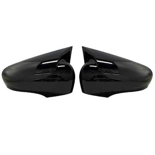 Couvercle rétroviseur Pour Clio 4 IV 2012-2020 Voiture Accessoires RS GT Brillant Piano Noir Tuning Auto Sport Chauve-souris Conception Chauve-souris Rétroviseurs porte (Couleur : Bright black)