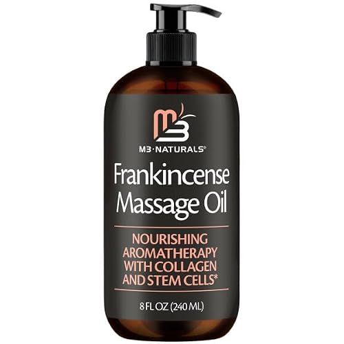 Frankincense Essential Massage Oil, Collagen & Stem Cells, 8 fl oz by M3