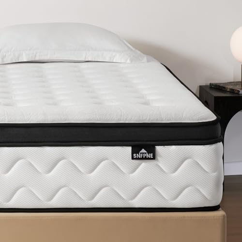 Image of Twin Mattress 10 Inch - Medium Firm Hybrid Memory Foam Twin Size Mattress with Individual Pocket Springs for Pressure Relief, Back & Lumbar Support, Fiberglass-Free, 75 inch x 39 inch