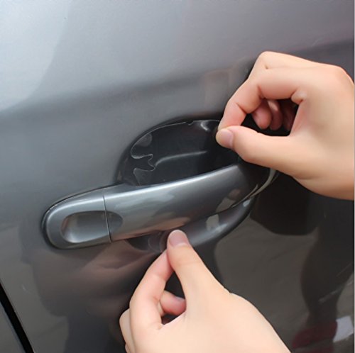 Emoyi 4 Clear Adhesive Car Door Handle Paint Scratch Protective Film Sticker Protector #TOP8