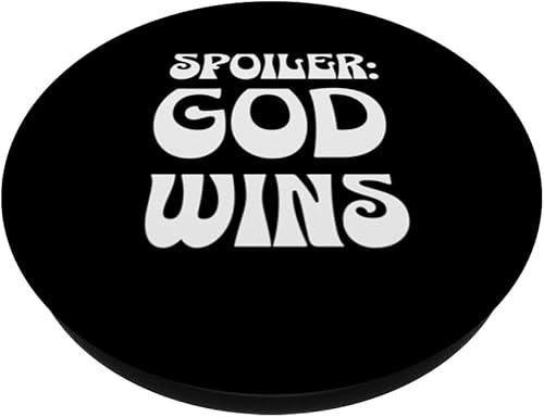 Miniatura 2 de Spoiler God Wins Christian Faith Religious Worship PopSockets PopGrip intercambiable