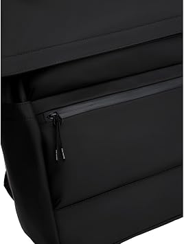 Tommy Hilfiger Mens Rolltop Backpack, Black
