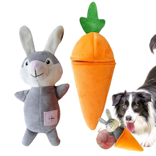 TQEBWUS フルーツの形の食品分配おもちゃ、犬のぬいぐるみ噛むおもちゃ - 犬用おやつディスペンサーおもちゃフルーツの形をした犬のノーズワークおもちゃ | カラフルなスナッフルぬいぐるみ子犬のおもちゃ、小型中大型犬用のペット強化おもちゃ