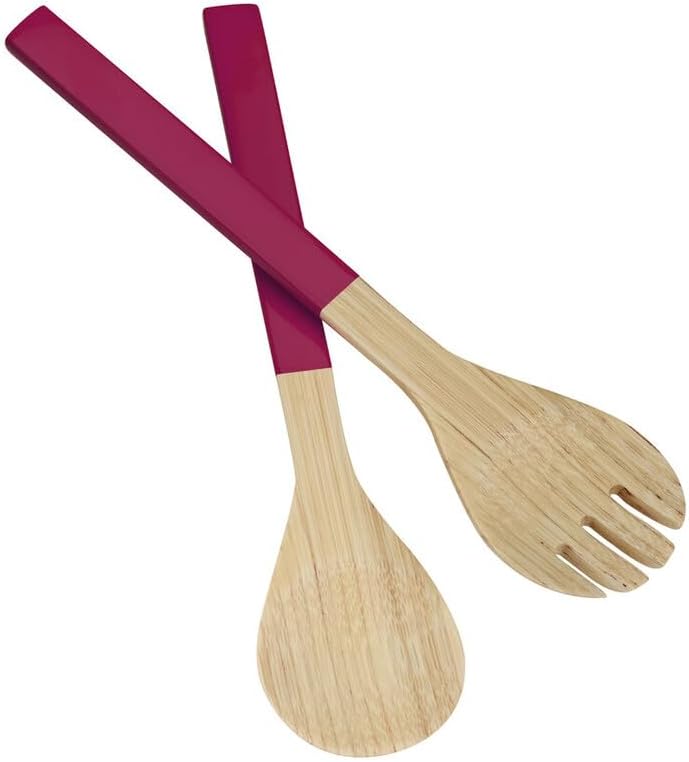 Premier Housewares 1104391 Salad Servers, Bamboo