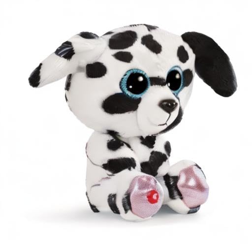 NICI GLUBSCHIS Dalmatiner Dottino 15 cm Kuscheltier aus weichem Plüsch, niedliches Plüschtier zum Kuscheln und Spielen, für Kinder & Erwachsene, 48695, tolle Geschenkidee, schwarz-weiß