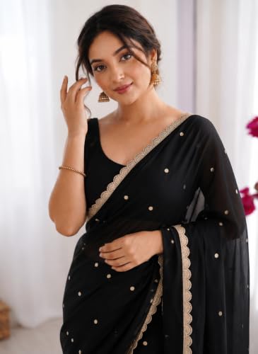 Image of Yashika Women's Rangoli Silk Blend Saree with Blouse Piece for Traditional Ethinic Wear Sari