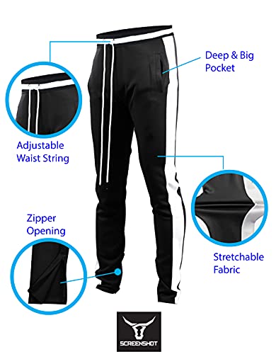 SCREENSHOT-Track Pants S41700 Mens Premium Slim Fit Athletic Fitness Fashion Urban Lifestyle Streetwear Bottoms2