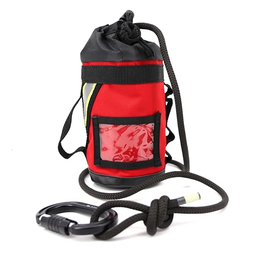 Lightning X Fire Rescue Personal Escape Rope Bag Bail Out Kit Red