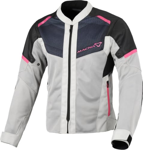 Macna Orcano 2.0 Dames Giacca, Grigio/Rosa, XXL Unisex-Adulto