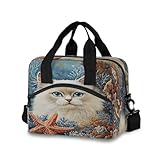 Grande capacité : cette boîte à déjeuner dispose d'un compartiment principal zippé pour garder vos aliments et boissons au chaud ou au frais. Une poche avant zippée peut être utilisée comme poche pour vos clés, cartes.