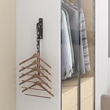 dancrul Wall Mounted Clothes Drying Rack, Wall Clothes Hanger Foldable, Laundry Hanger Hook For Bathroom, Wall Clothes Rack Indoor, Perfect For Small Spaces, Matte Black - Image 6