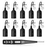  Riisoyu 10 PCS Douille E27 Support d\'ampoule E27 Rénovation Douille, Douille de Lampe avec Testeur de Phase Base de Lumière Douille de Suspension avec Câble